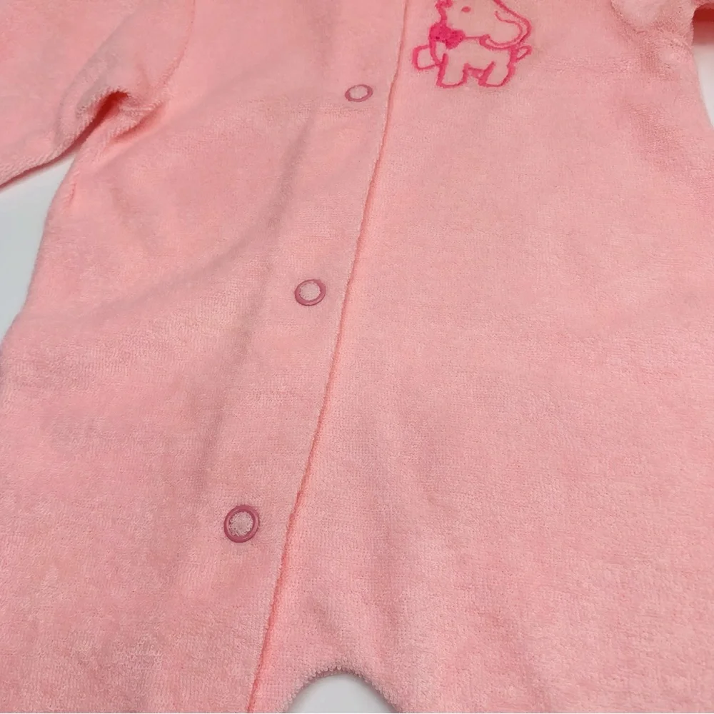 Vintage 1986 Campbell Kids by Carter's TerryCloth Footie Pajamas Small to 11lbs
